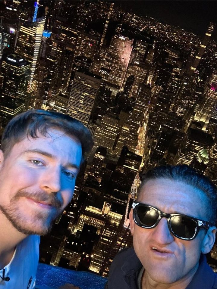 Mr Beast et Casey Neistat à l'ESB